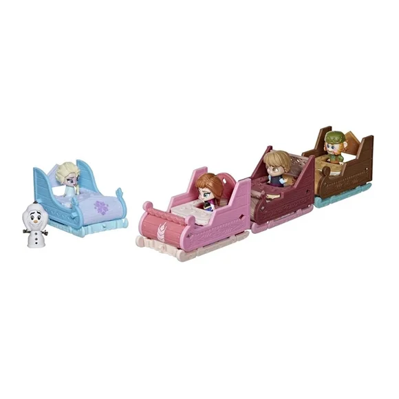 Disney Frozen Twirlabouts Surprise Celebration 4 Sleds 5 Dolls Playset Toys NEW - Picture 7 of 12